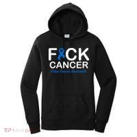 Fuck Cancer Colon Cancer Awareness Women's Hoodie thumb 0