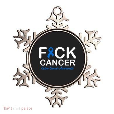 Fuck Cancer Colon Cancer Awareness Ornament