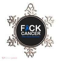 Fuck Cancer Colon Cancer Awareness Ornament thumb 0