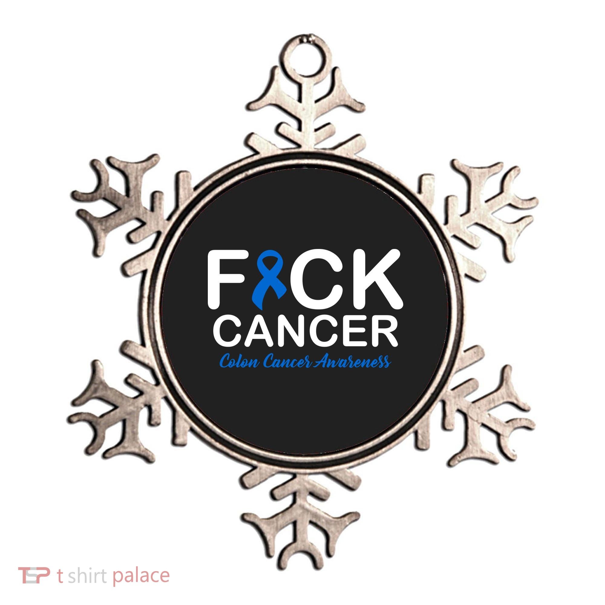 Fuck Cancer Colon Cancer Awareness Ornament