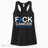 Fuck Cancer Colon Cancer Awareness Women's Tank Top thumb 0