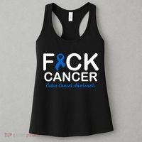 Fuck Cancer Colon Cancer Awareness Women's Tank Top thumb 3