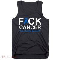 Fuck Cancer Colon Cancer Awareness Tank Top thumb 0