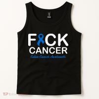 Fuck Cancer Colon Cancer Awareness Tank Top thumb 2