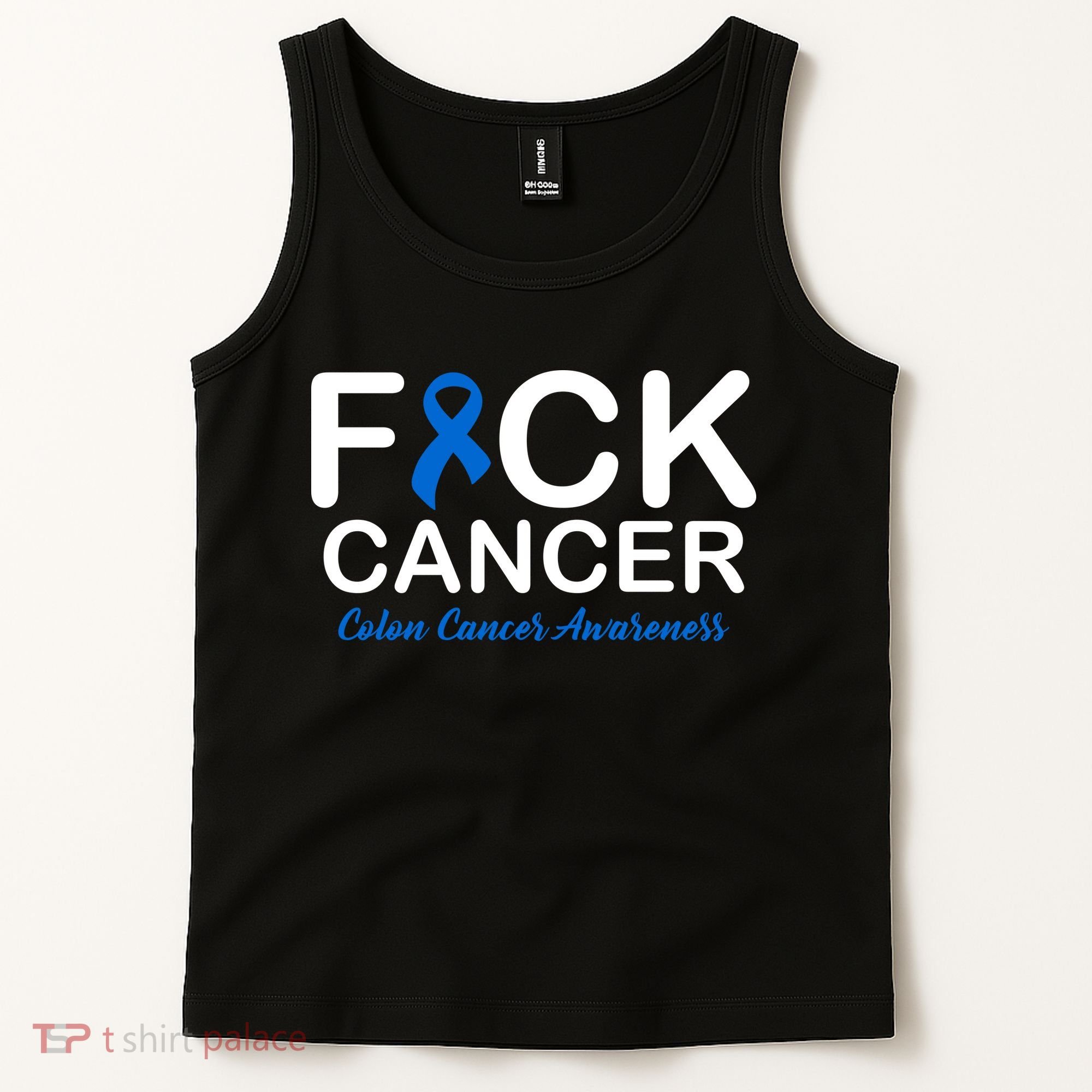 Fuck Cancer Colon Cancer Awareness Tank Top