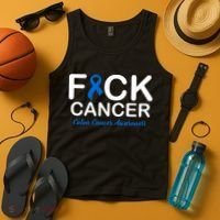 Fuck Cancer Colon Cancer Awareness Tank Top thumb 4