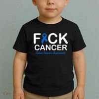 Fuck Cancer Colon Cancer Awareness Toddler T-Shirt thumb 2