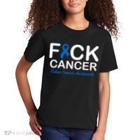 Fuck Cancer Colon Cancer Awareness Kids T-Shirt thumb 2