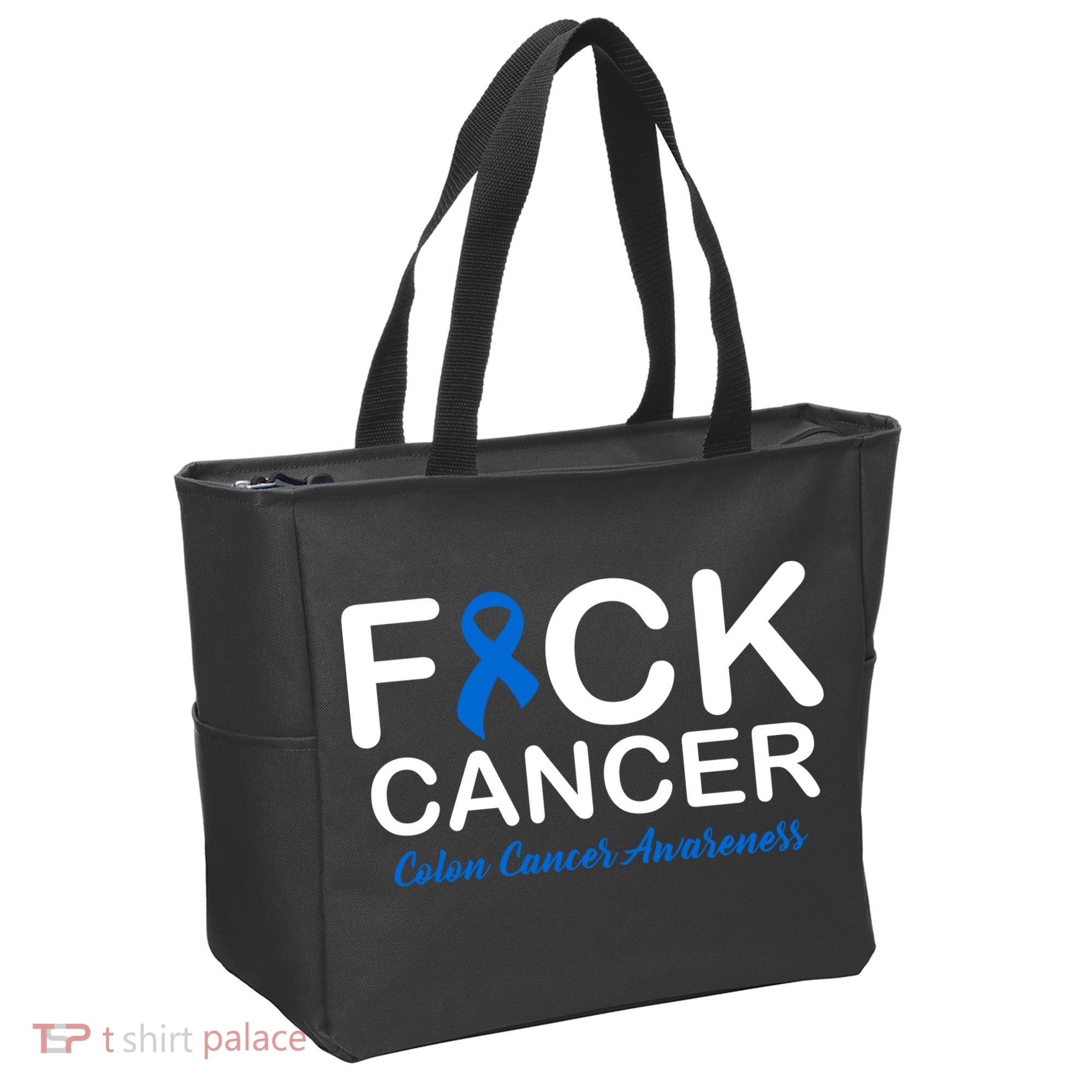 Fuck Cancer Colon Cancer Awareness Tote Bag