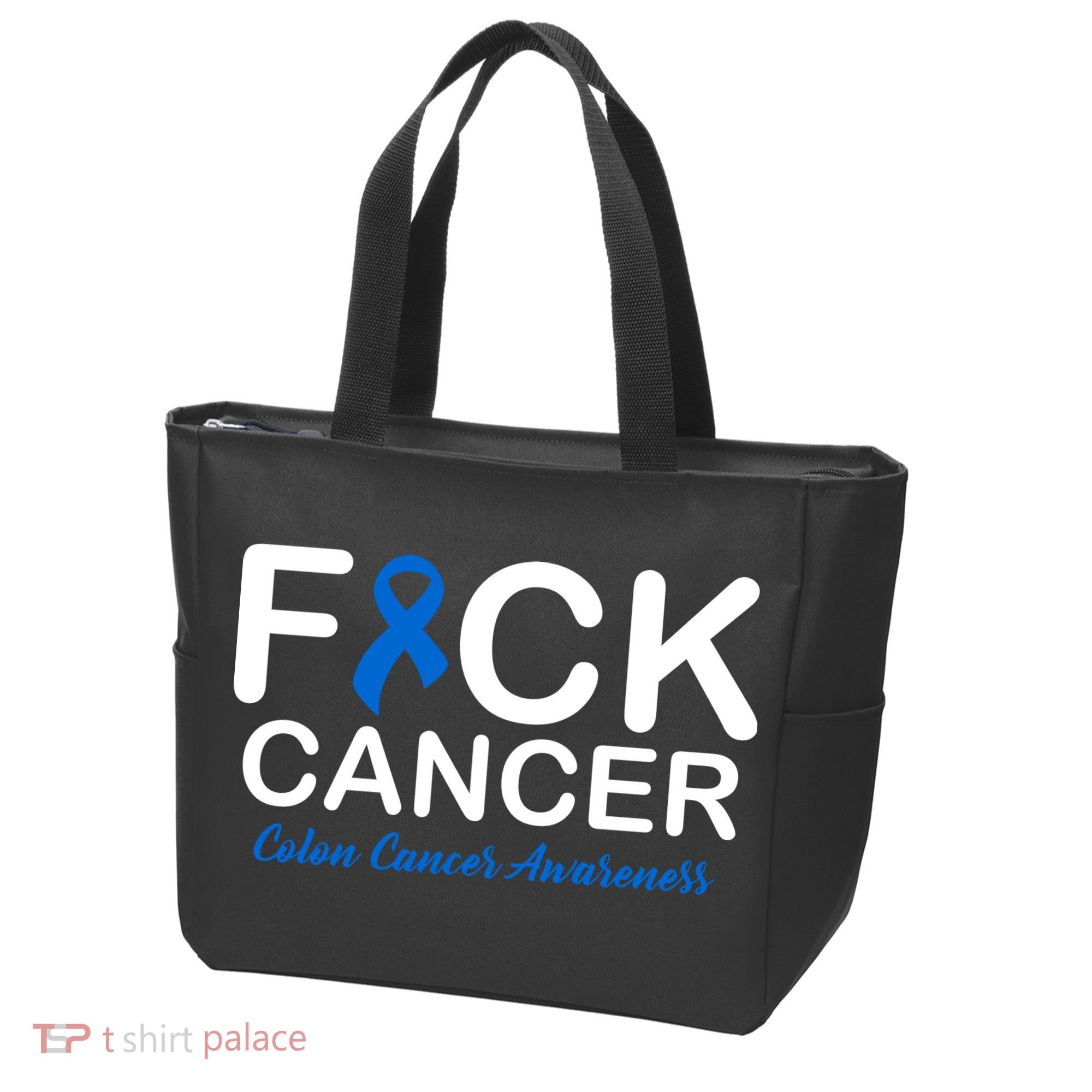Fuck Cancer Colon Cancer Awareness Tote Bag
