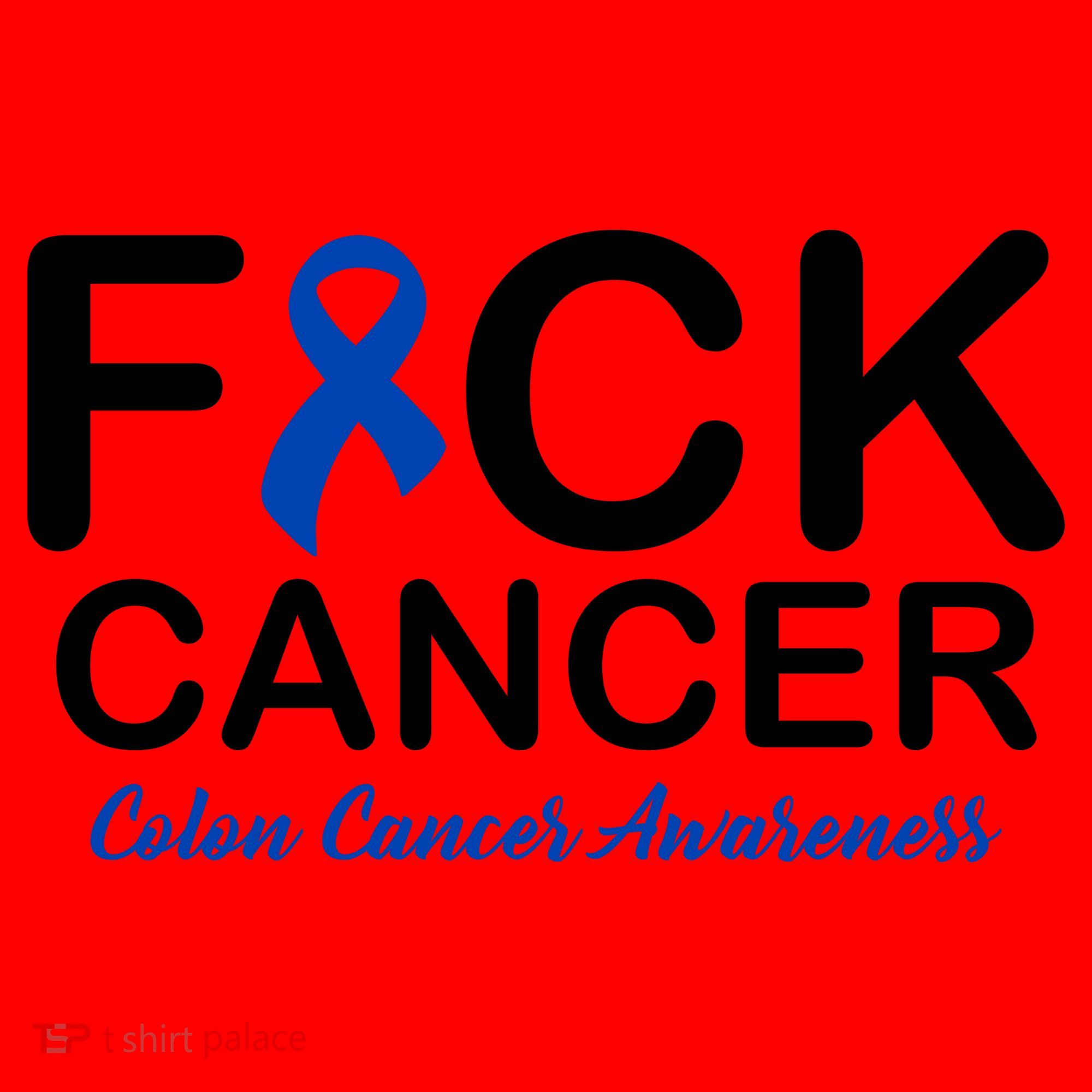 Fuck Cancer Colon Cancer Awareness Santa Hat