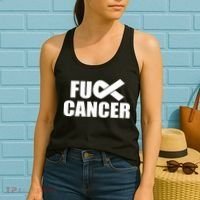 Fuck Cancer Fight Logo Women's Tank Top thumb 2