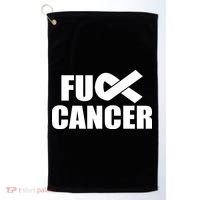 Fuck Cancer Fight Logo Golf Towel thumb 0