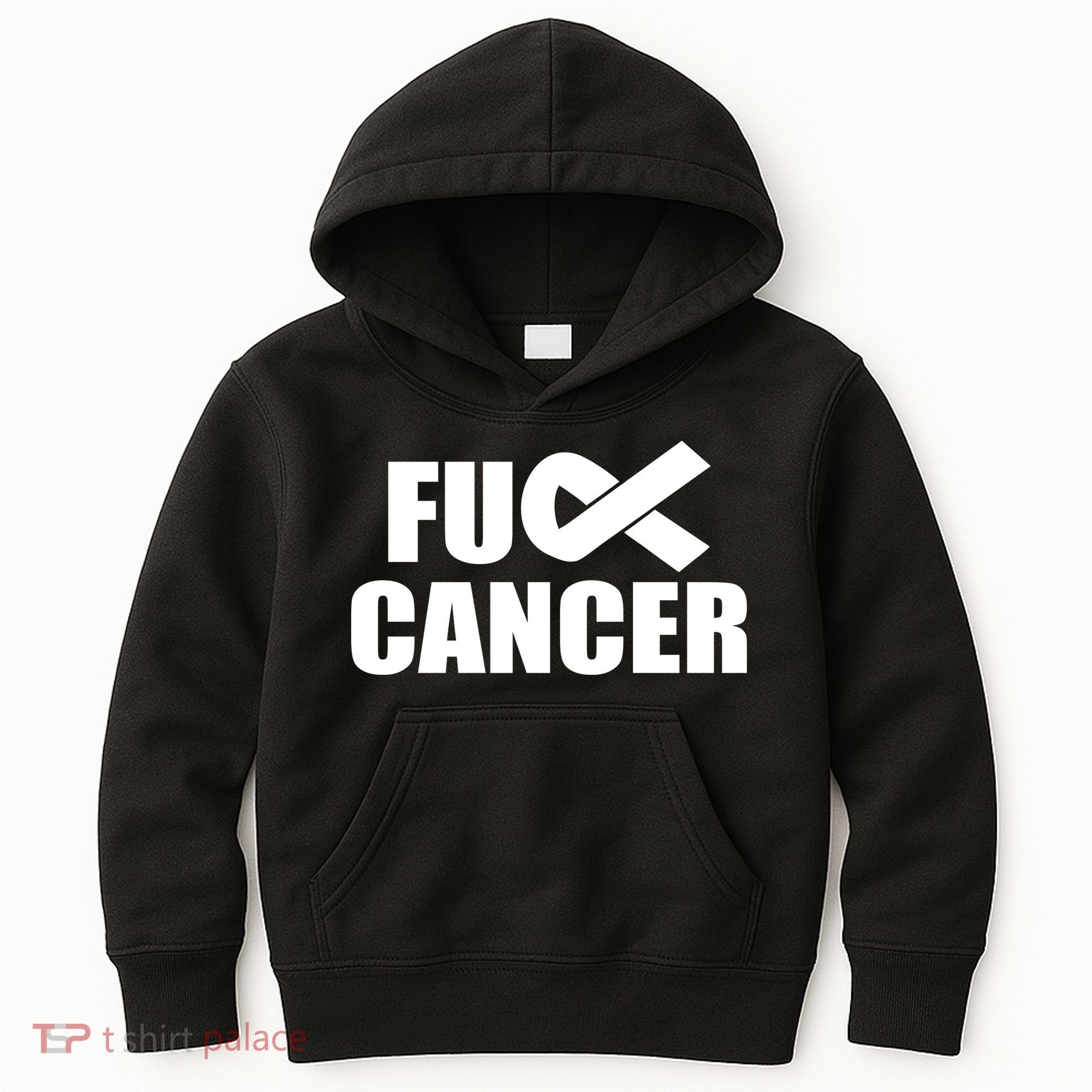 Fuck Cancer Fight Logo Kids Hoodie