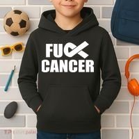 Fuck Cancer Fight Logo Kids Hoodie thumb 2