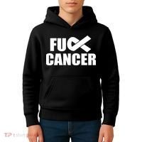 Fuck Cancer Fight Logo Kids Hoodie thumb 4
