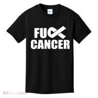 Fuck Cancer Fight Logo Kids T-Shirt thumb 0