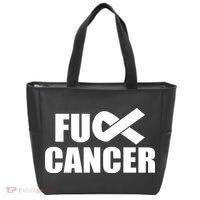 Fuck Cancer Fight Logo Tote Bag thumb 0