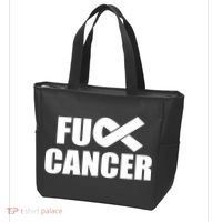Fuck Cancer Fight Logo Tote Bag thumb 3
