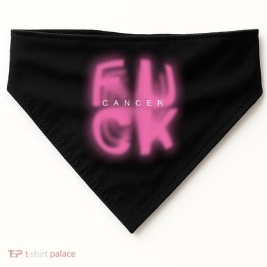 Fuck Cancer Logo USA-Made Doggie Bandana