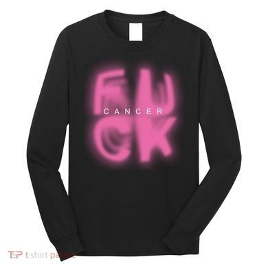 Fuck Cancer Logo Long Sleeve Shirt