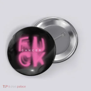 Fuck Cancer Logo Button
