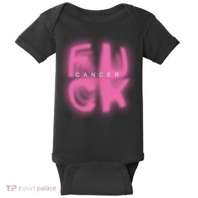 Fuck Cancer Logo Baby Bodysuit
