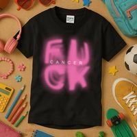 Fuck Cancer Logo Kids T-Shirt thumb 3