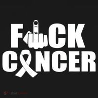 Fuck Cancer Ribbon Middle Finger Women's Hoodie thumb 2