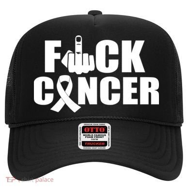 Fuck Cancer Ribbon Middle Finger Hat