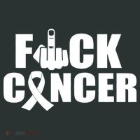 Fuck Cancer Ribbon Middle Finger Hoodie thumb 2