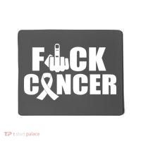 Fuck Cancer Ribbon Middle Finger Mousepad thumb 0