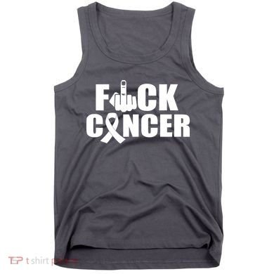 Fuck Cancer Ribbon Middle Finger Tank Top