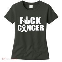 Fuck Cancer Ribbon Middle Finger Women's T-Shirt thumb 0