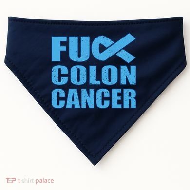Fuck Colon Cancer USA-Made Doggie Bandana