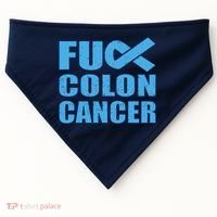 Fuck Colon Cancer USA-Made Doggie Bandana thumb 0