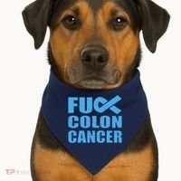 Fuck Colon Cancer USA-Made Doggie Bandana thumb 1