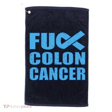 Fuck Colon Cancer Golf Towel