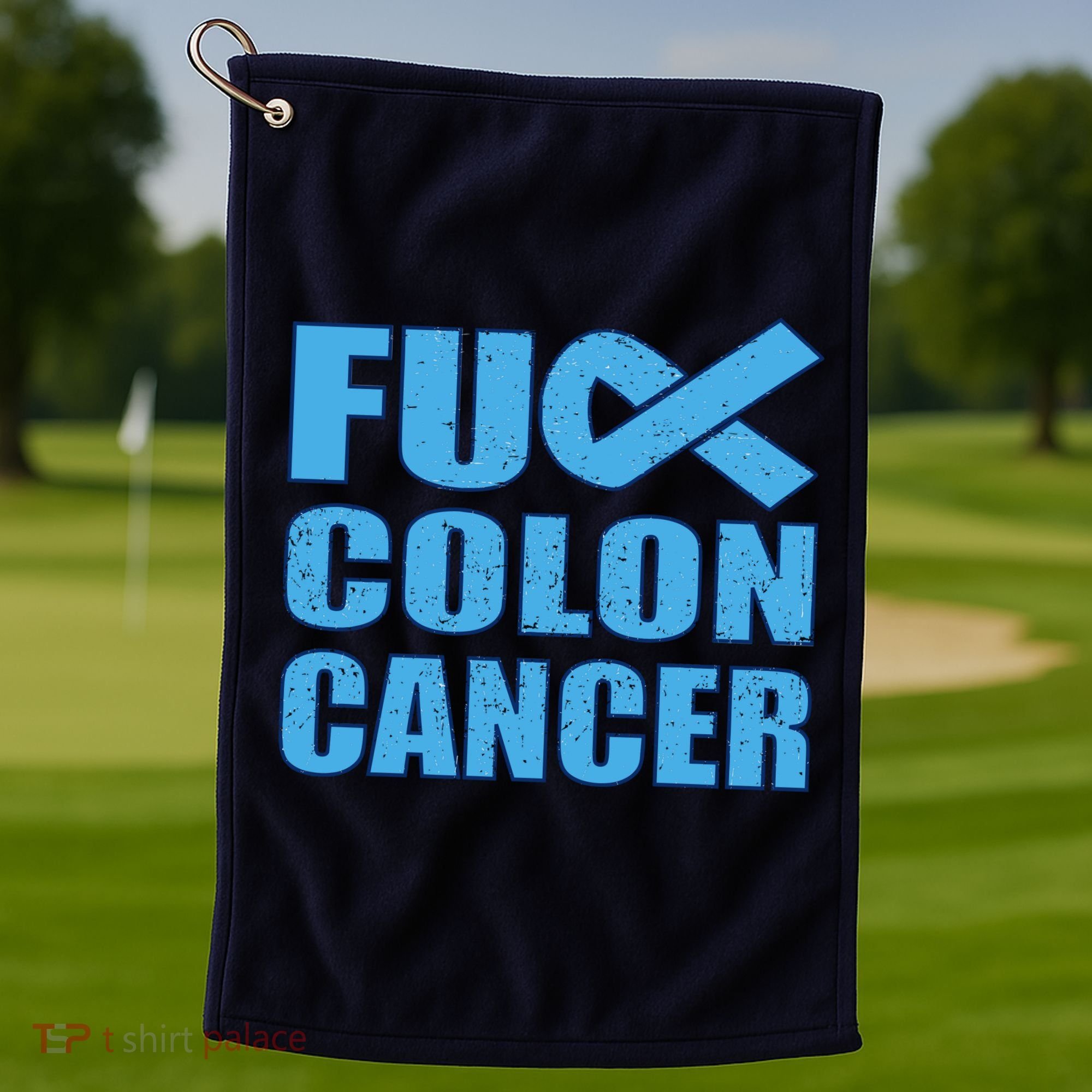 Fuck Colon Cancer Golf Towel