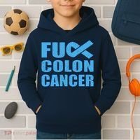 Fuck Colon Cancer Kids Hoodie thumb 2