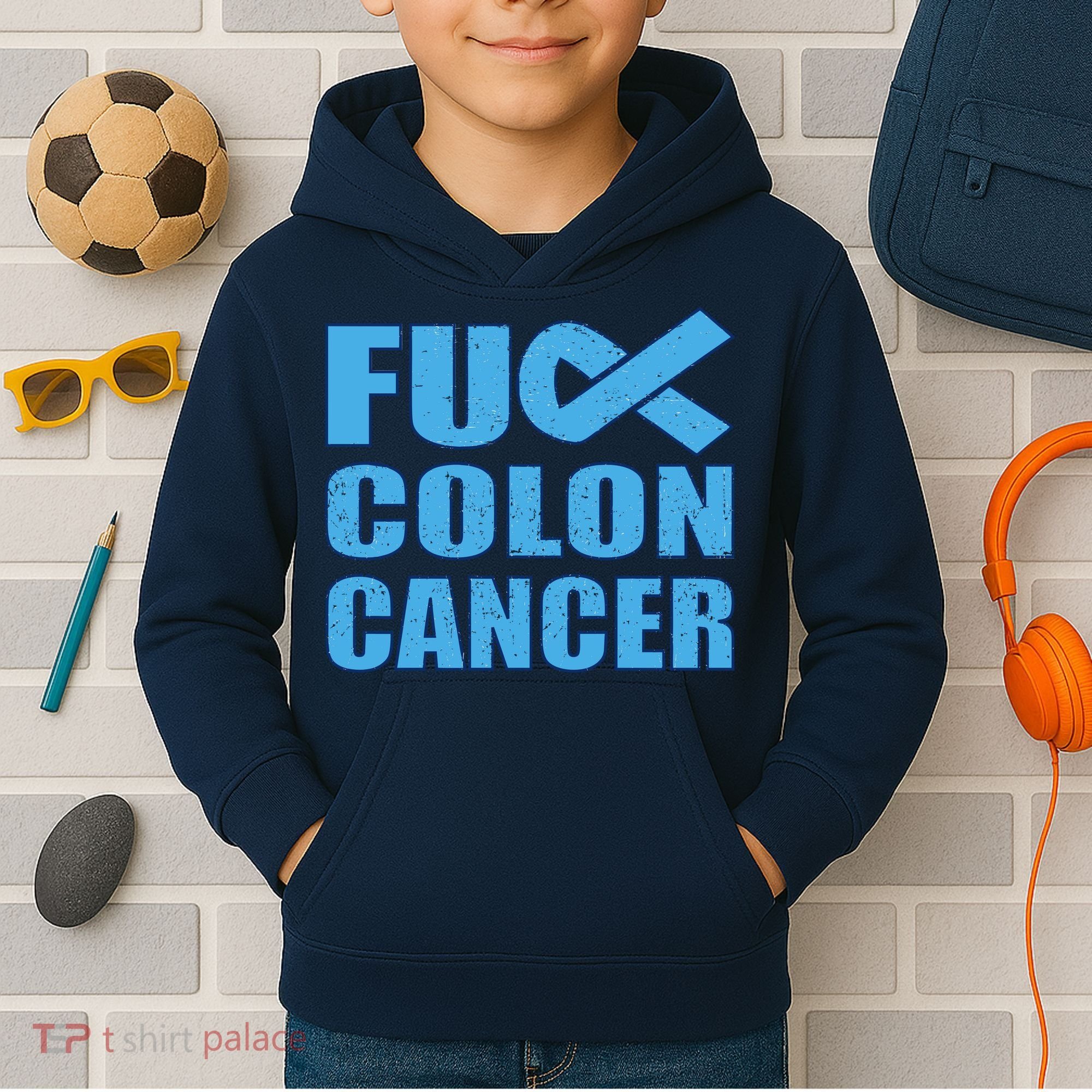 Fuck Colon Cancer Kids Hoodie