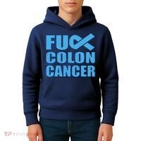 Fuck Colon Cancer Kids Hoodie thumb 4