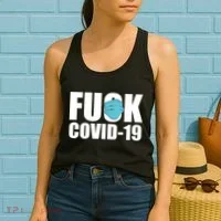 Fuck COVID-19 Women's Tank Top thumb 2