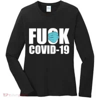 Fuck COVID-19 Women's Long Sleeve Shirt thumb 0