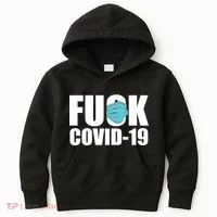 Fuck COVID-19 Kids Hoodie thumb 0