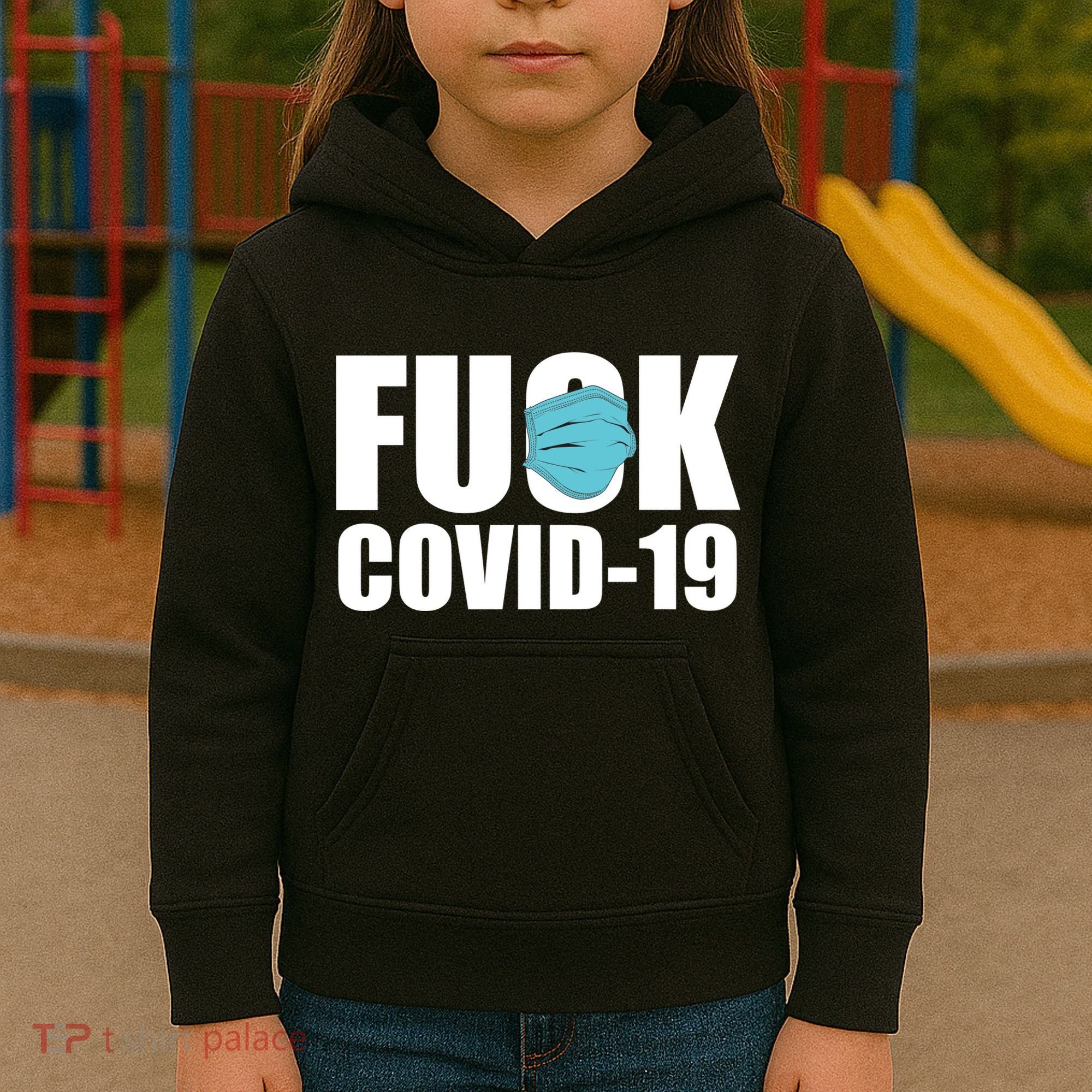 Fuck COVID-19 Kids Hoodie