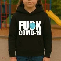 Fuck COVID-19 Kids Hoodie thumb 3