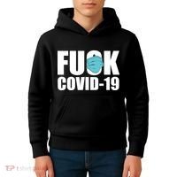 Fuck COVID-19 Kids Hoodie thumb 4