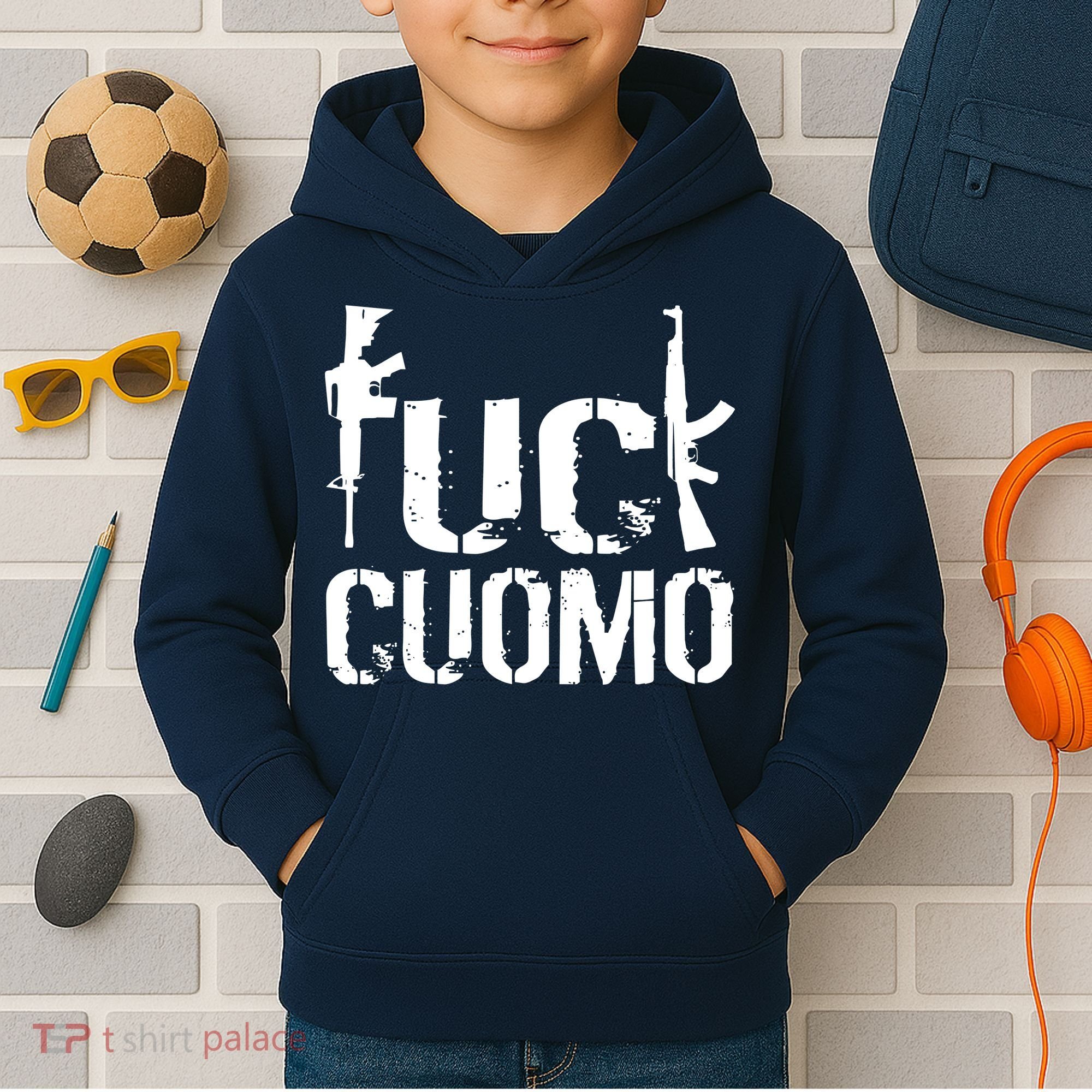 Fuck Cuomo Gun Rights Kids Hoodie