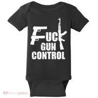 Fuck Gun Control Baby Bodysuit thumb 0